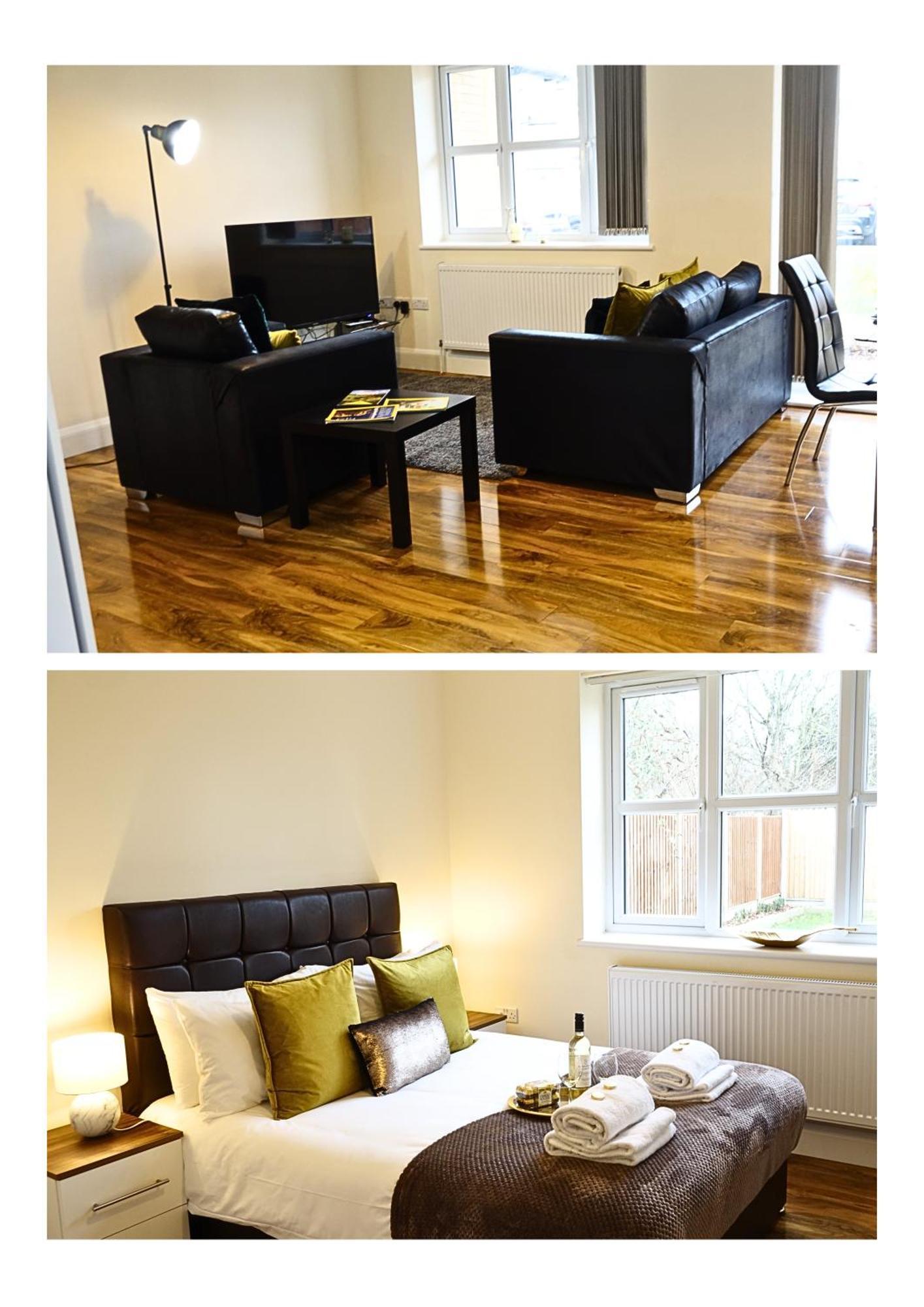 Luxury 2 Bed 2 Bath - Free Parking - 5Min To Airport - Sleeps 6 Apartment Ashford  Exterior foto