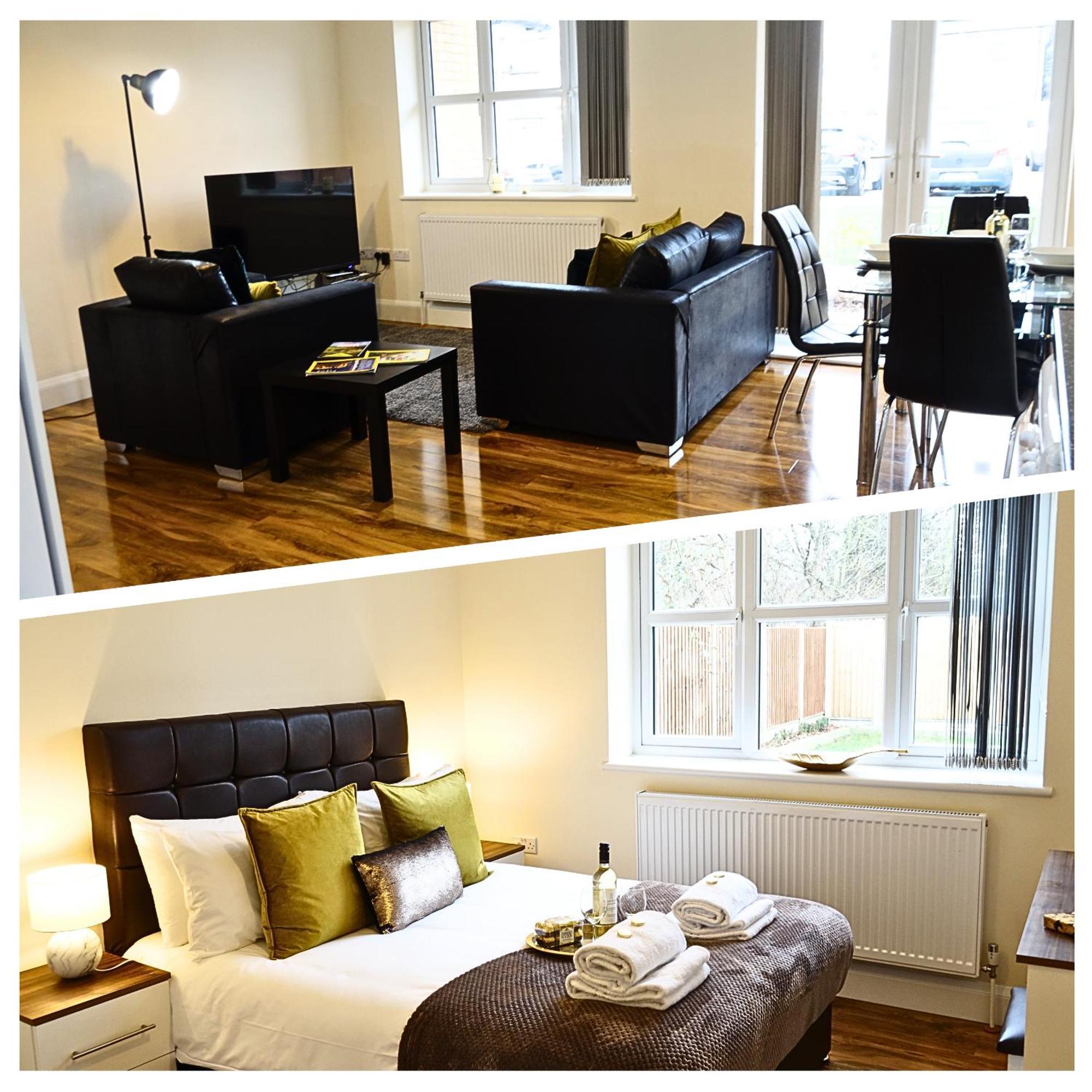 Luxury 2 Bed 2 Bath - Free Parking - 5Min To Airport - Sleeps 6 Apartment Ashford  Exterior foto